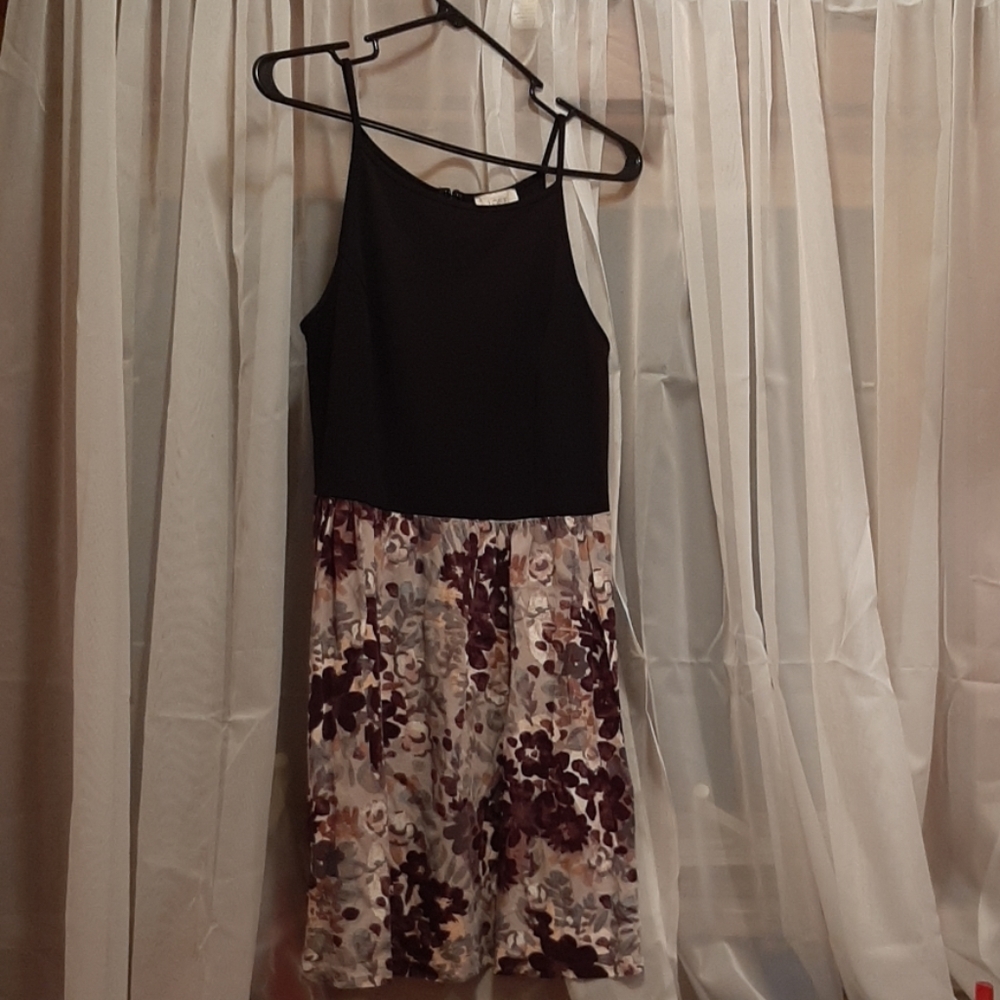 ♠️Loft Earthtone Floral Cottagecore Praire Tank Dress READ